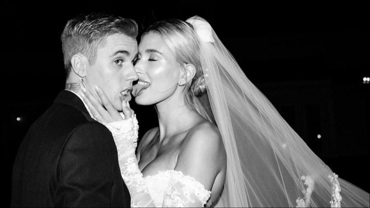 La foto nunca antes vista de la boda de Hailey Baldwin y Justin Bieber