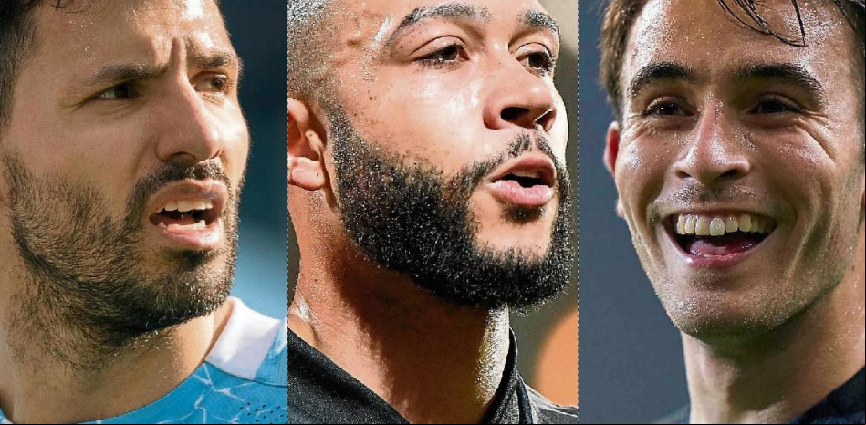 El trío ‘low cost’: Agüero, Memphis Depay y Eric García