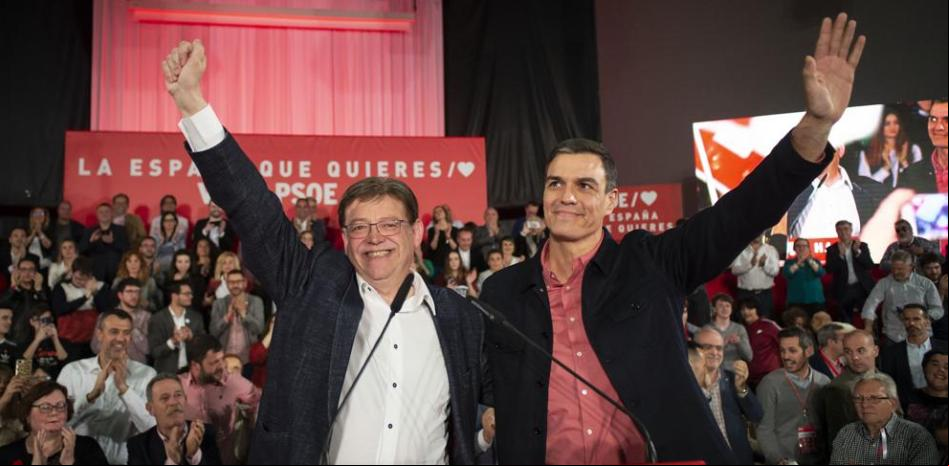 La alianza Ximo Puig y Pedro Sánchez tras las primarias del PSOE en Andalucía