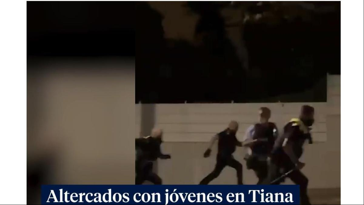 Ocho detenidos, seis menores, por la persecución a policías en las fiestas de Tiana