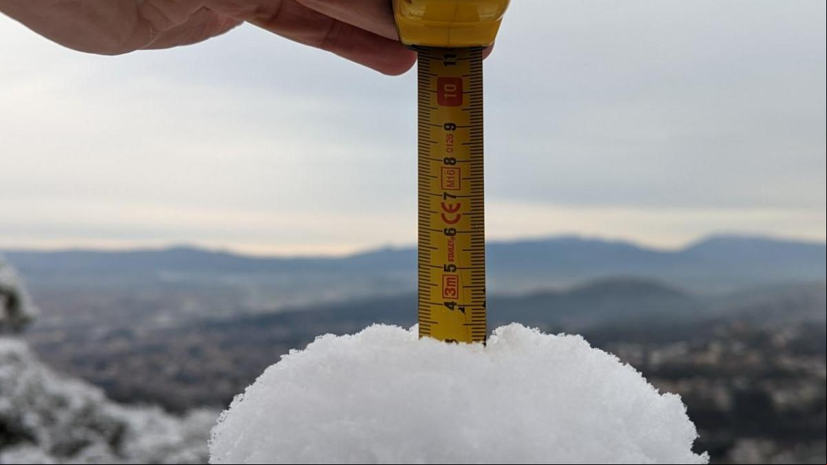 Las imágenes de la nevada en el Vallès