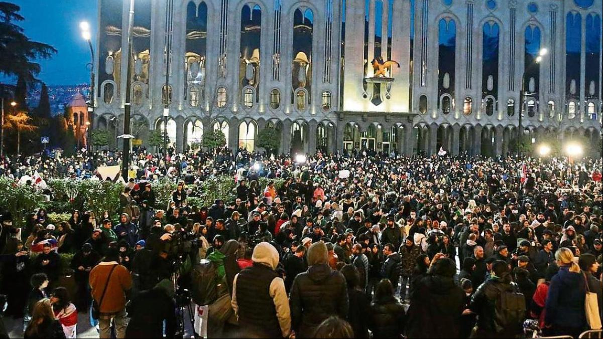 Las protestas en Georgia tumban la “ley rusa” sobre agentes extranjeros
