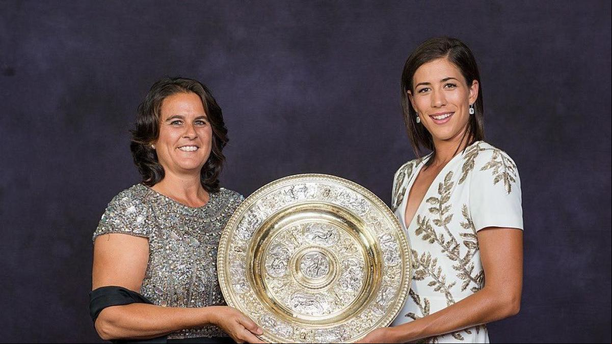 Conchita Martínez deja de entrenar a Garbiñe Muguruza
