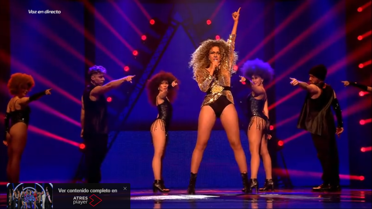 Andrea Guasch emociona al jurado imitando a Beyoncé: Somos unos privilegiados de poder vivirlo