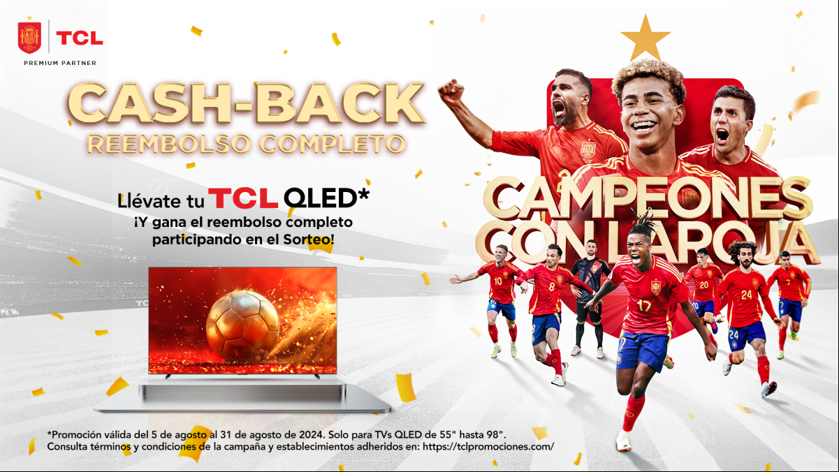 Tu televisor nuevo te puede salir gratis gracias a TCL y La Roja en el sorteo más loco del verano