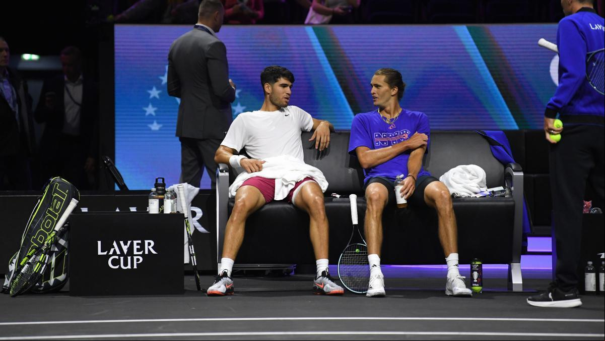 Alcaraz y Zverev 6-7 4-6 Fritz y Shelton | La Copa Laver 2024 de tenis, en directo