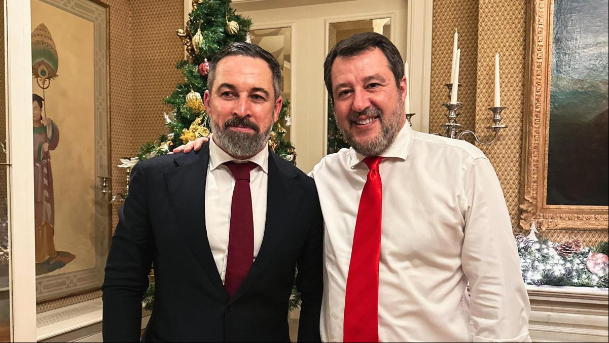 Abascal y Salvini, una foto para vengarse de Meloni