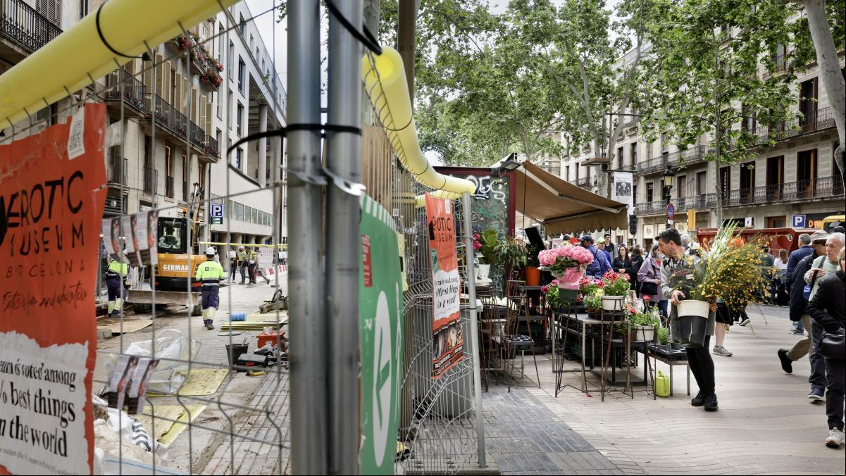La reforma de la Rambla dejará sin floristas el paseo todo un año