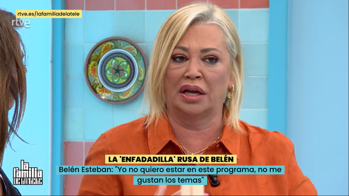 Belén Esteban se harta de La familia de la tele y amenaza con abandonar: No me gusta el formato