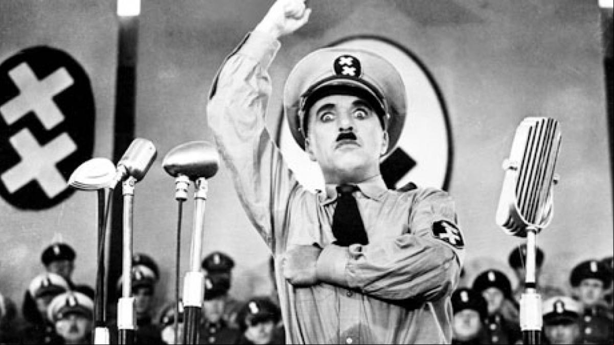 Y Chaplin cobró la voz para denunciar a Hitler