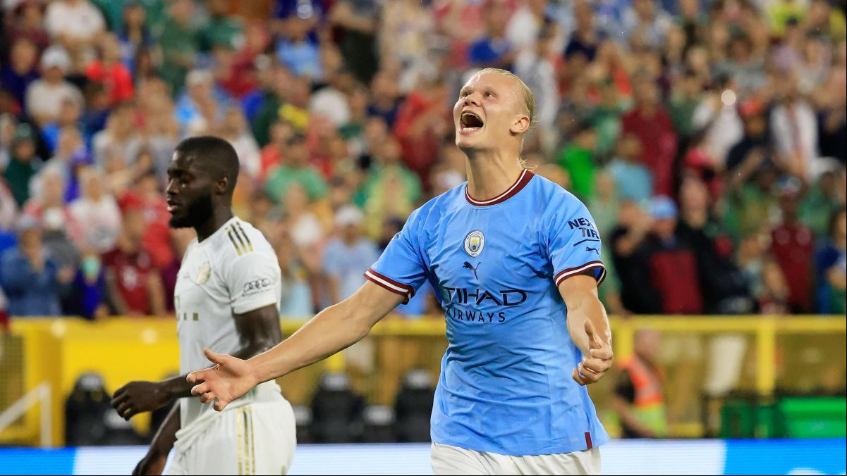 Haaland debuta con el Manchester City con un gol Haaland debuta con el Manchester City con un gol