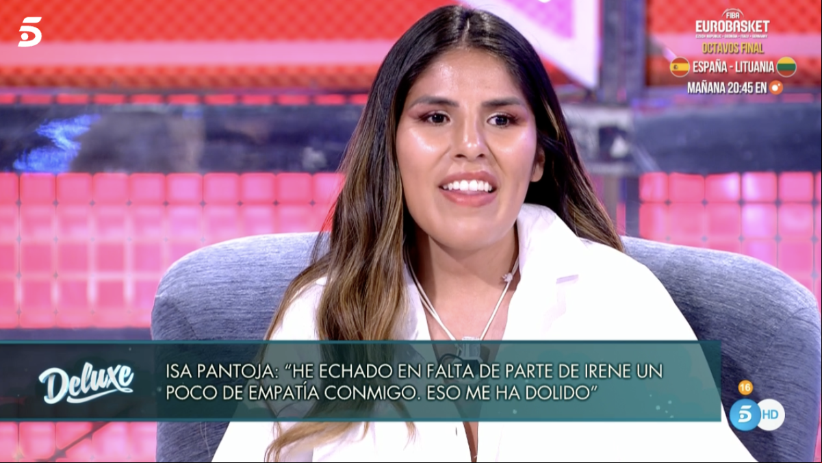 Isa Pantoja, muy dolida con Irene Rosales: He echado en falta un poco de empatía conmigo