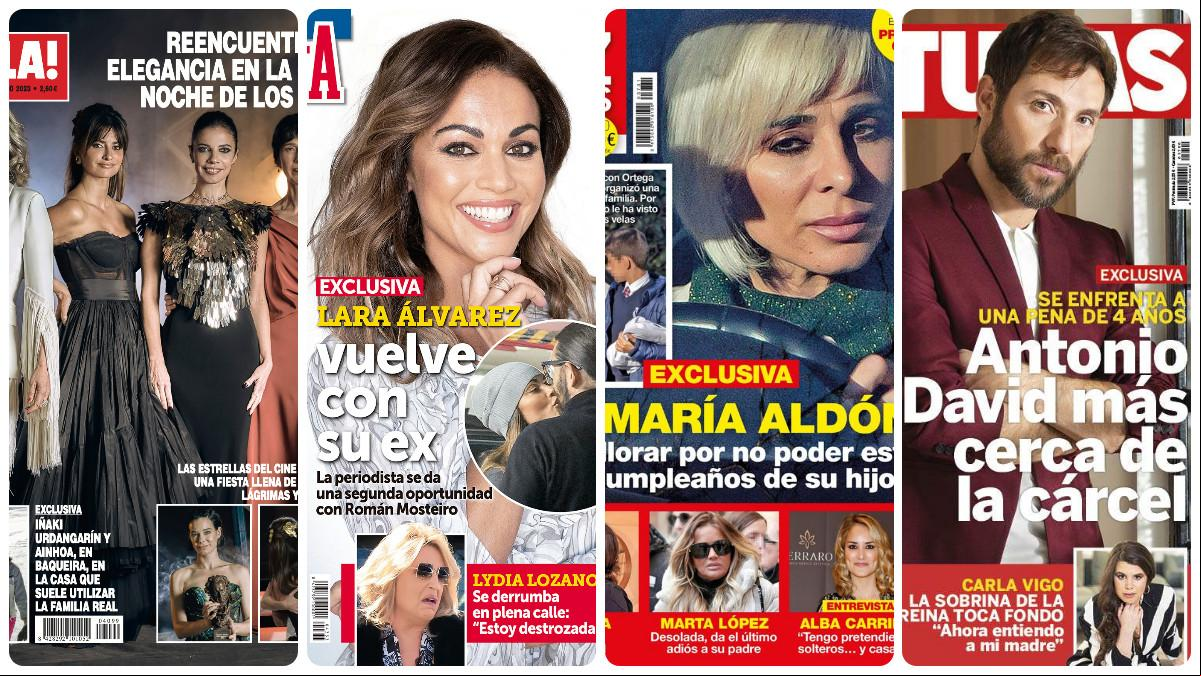 Los Goya, Lara Álvarez, Ana María Aldón y Antonio David Flores protagonizan las portadas