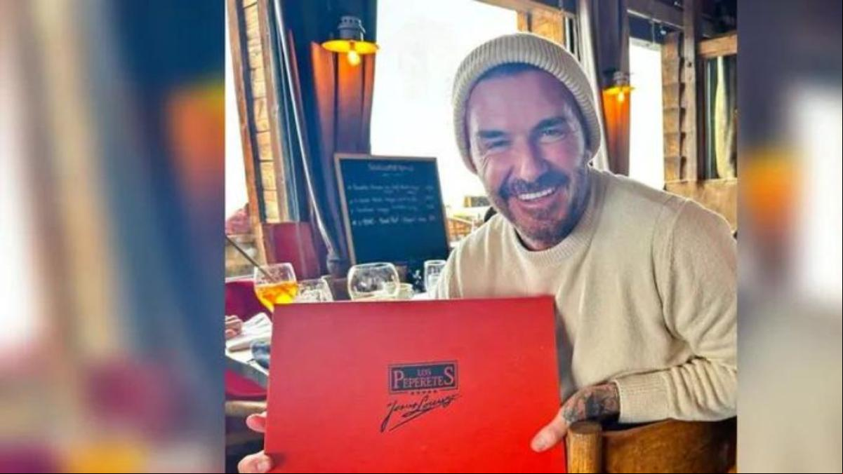 David Beckham recibe un regalo muy especial de la conservera gallega a la que alaba en sus redes