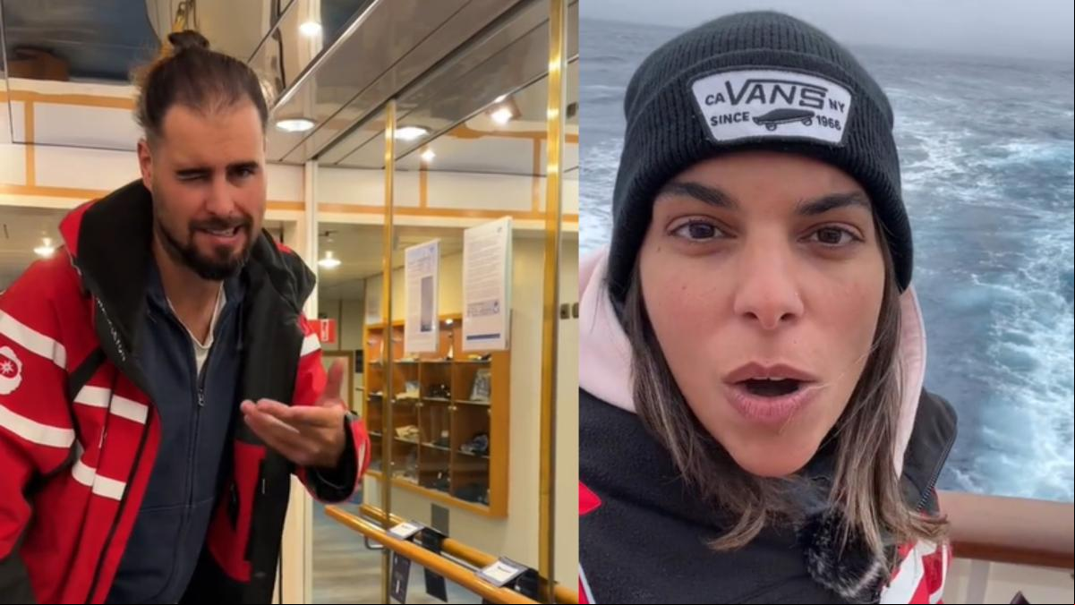 La odisea de unos españoles al atravesar el peligroso pasaje de Drake de camino a la Antártida: Hay bolsas para por todas partes