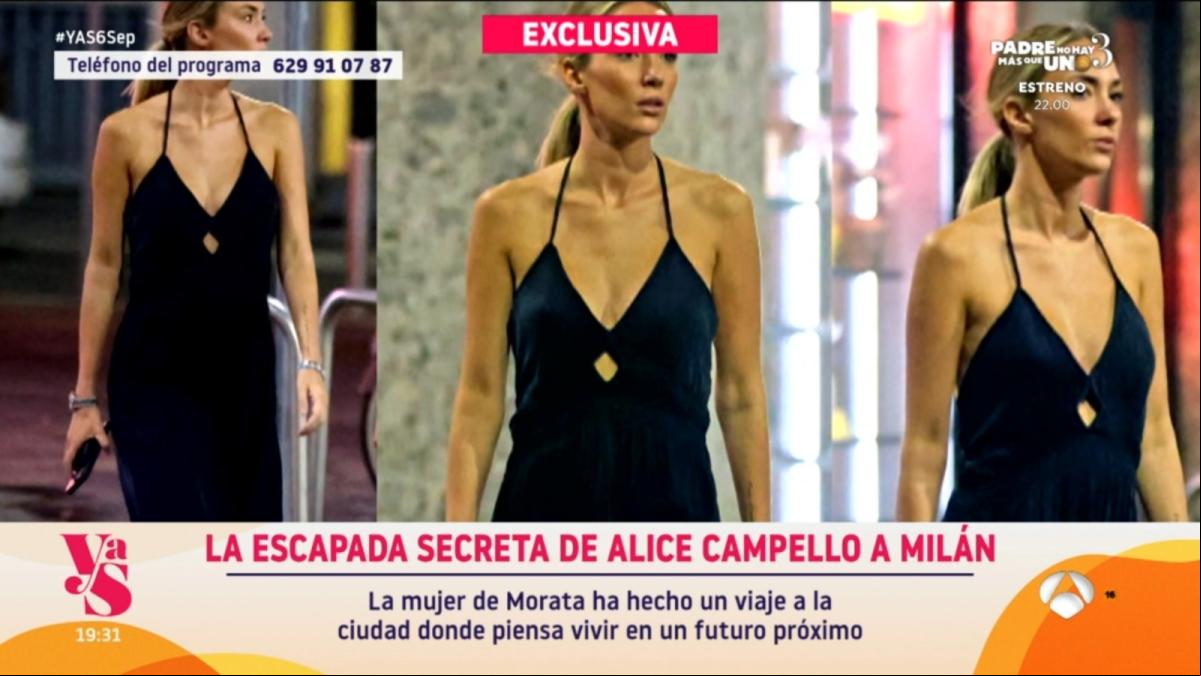 Salen a la luz las imágenes de la escapada secreta de Alice Campello a Milán