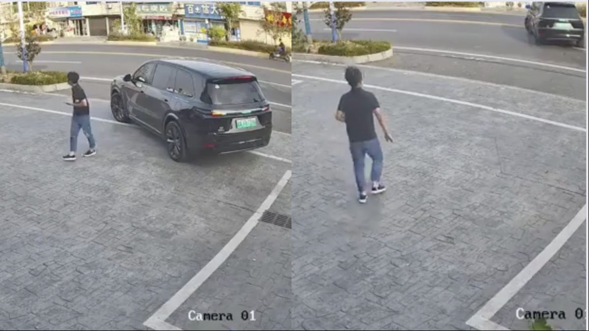Deja a su coche inteligente aparcando solo, no lo consigue y se marcha sin su dueño