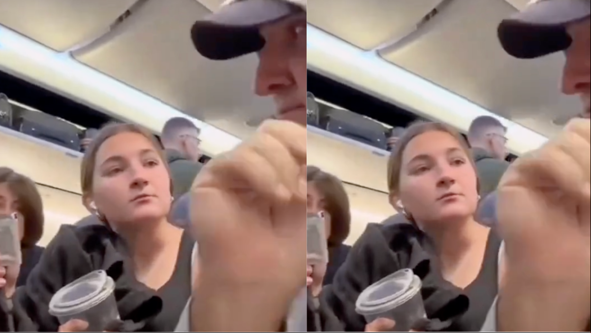 La emotiva reacción de una hija tras ser sorprendida por su padre en un avión para que no se vaya sola de vacaciones