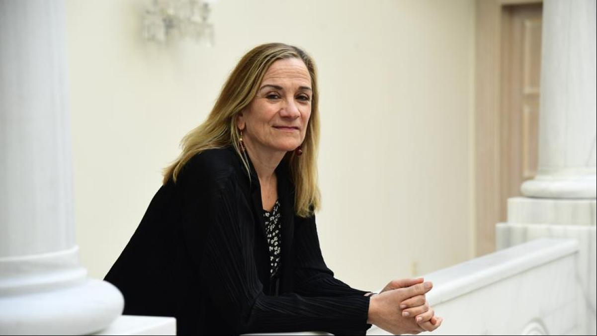 Con Tracy Chevalier en los cerros de Úbeda