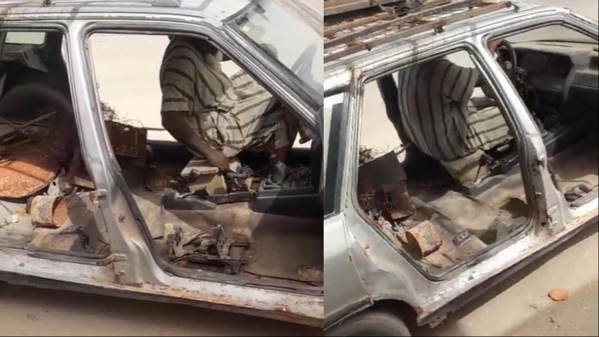 Enseña cómo conduce un coche destrozado en su país y la gente alucina: “El técnico de la ITV salió del grupo”
