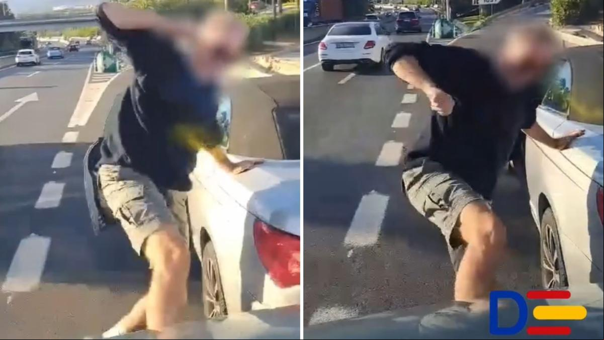 El monumental enfado de un conductor en una carretera de Marbella que provoca risas en las redes: “¿Bisbal eres tú?”