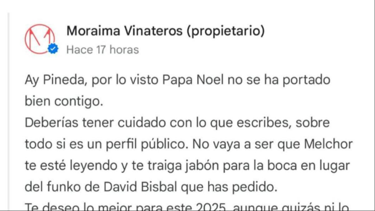 Deja una crítica negativa a un restaurante y el dueño le responde una lluvia de zascas: “No vaya a ser que Melchor te traiga jabón para la boca”