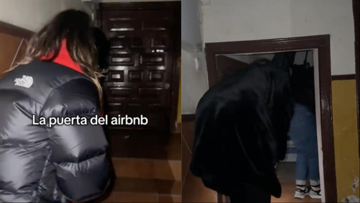 Las dimensiones de la puerta del Airbnb que han alquilado les provoca un ataque de risa incontrolable: “¿El casero es el Ratoncito Pérez?”