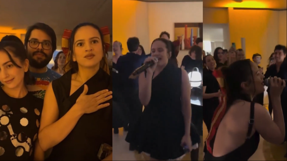 Rosalía canta “Normal” en la fiesta de Nochevieja de Los Javis