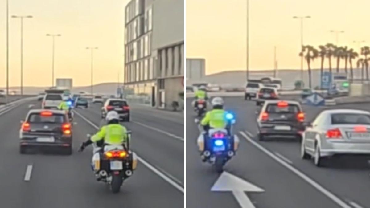 El surrealista comportamiento de un conductor en Gran Canaria tras las indicaciones de un agente de la policía: “No sólo no le hace caso”