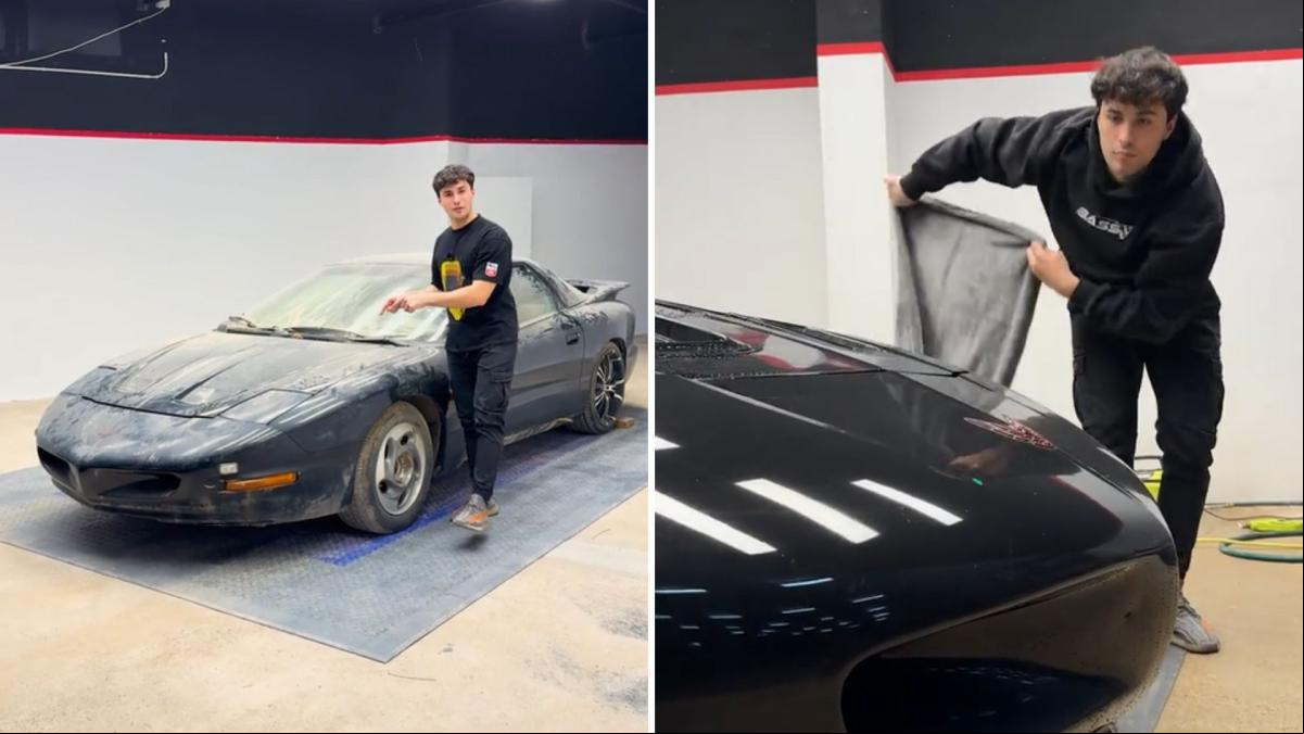 El increíble cambio de un Pontiac Firebird inundado por completo en la DANA de Valencia y restaurado por un joven: “Impresionante”