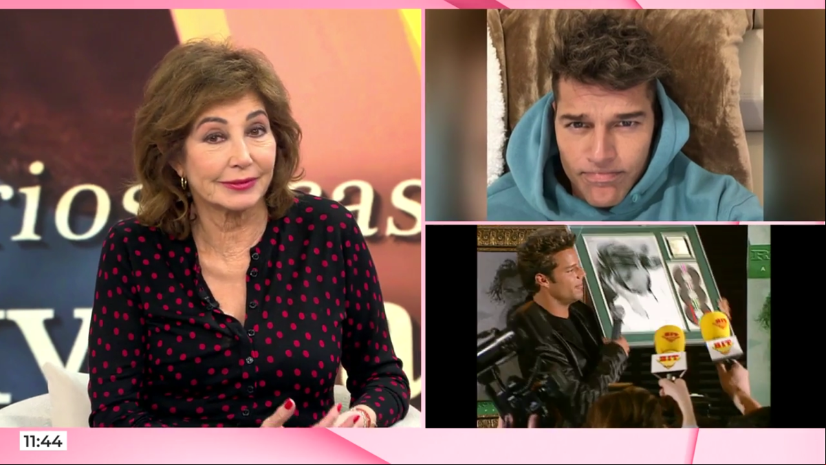 Ana Rosa Quintana alucina con los nuevos retoques estéticos de Ricky Martin: “Ese es su hermano pequeño”