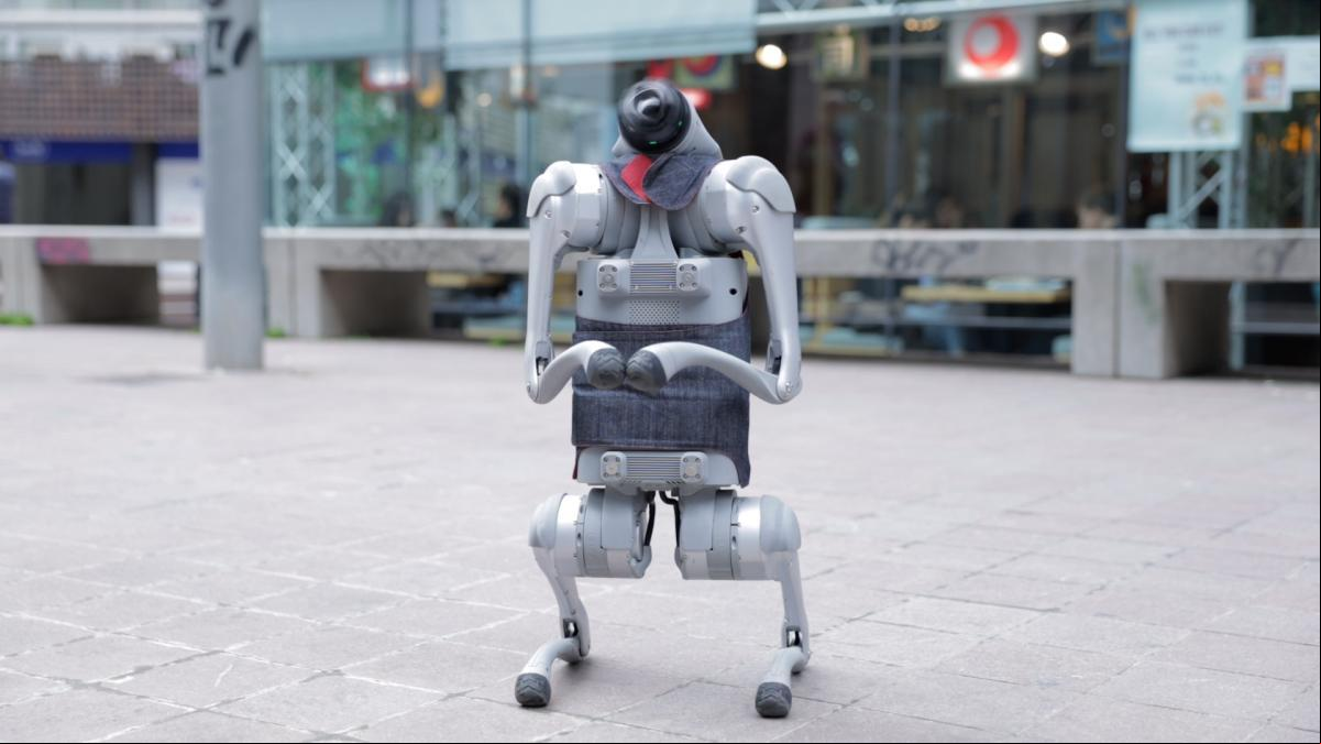 Así es el perro robot que se pasea por Barcelona: el futuro de los cuidados y antídoto contra la soledad
