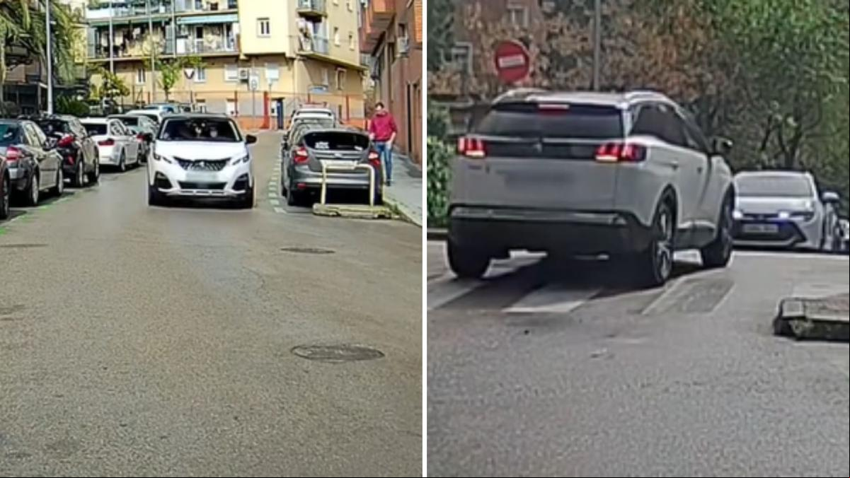 La surrealista escena que se ha vivido en una calle de Madrid cuando un conductor se metió por dirección contraria: “Se estará preguntando qué hacen todos aparcados del revés”