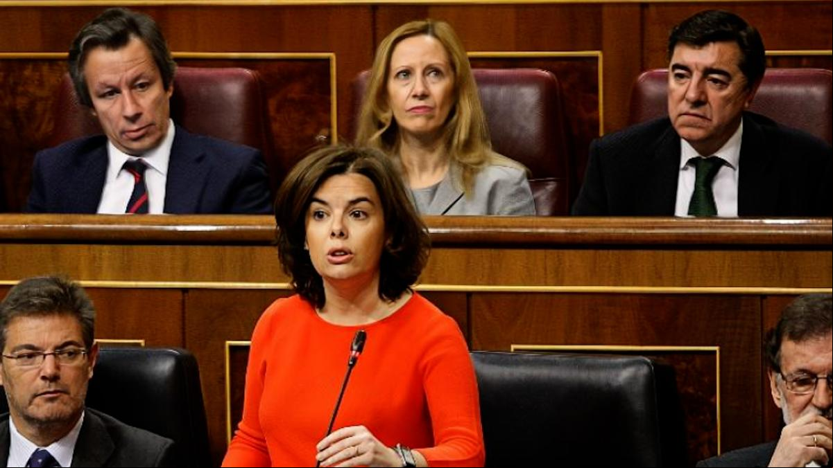 Comparecencia de Sáenz de Santamaría en el Congreso por la Operación Cataluña, en streaming