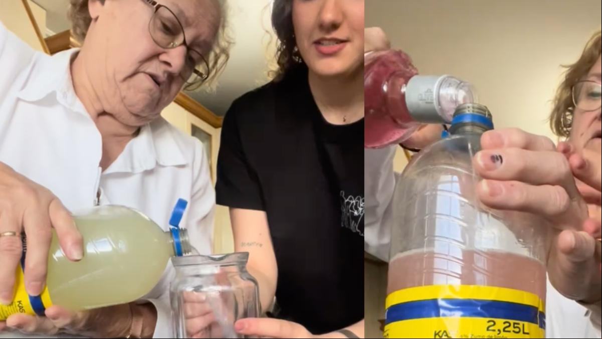 Una abuela prepara el botellón a sus nietas y acaba bebiendo más que ellas: “Si no tuviera la pierna mal, iba yo”