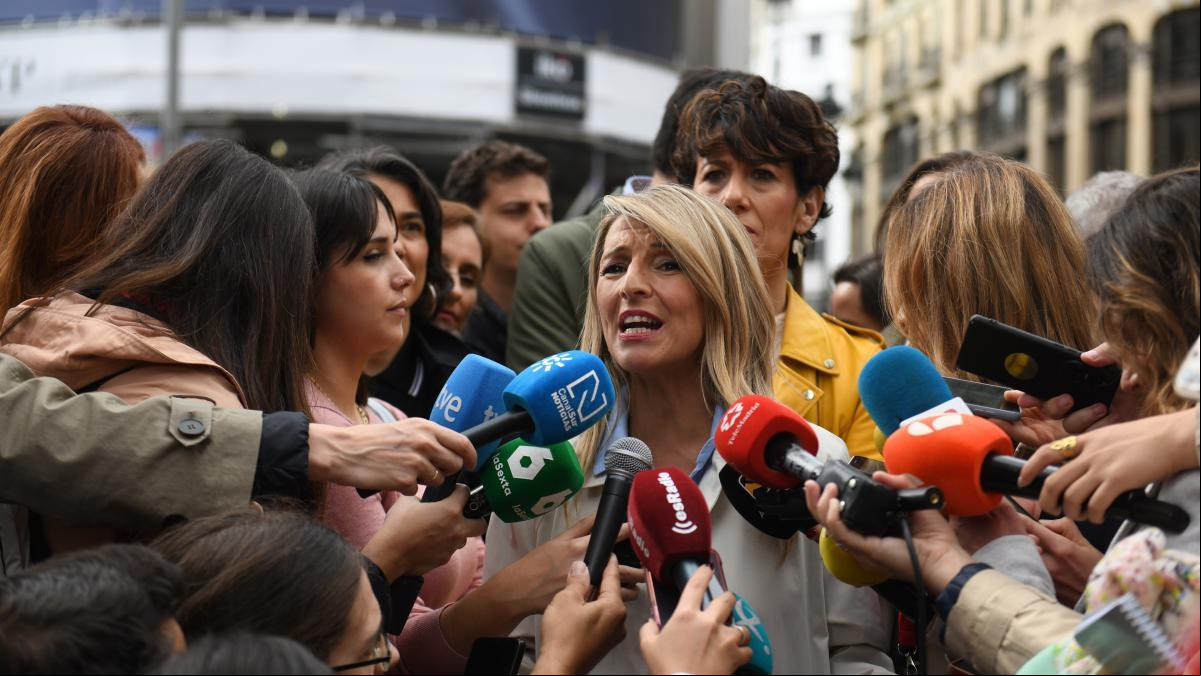 Detenido un hombre por agredir y amenazar a un escolta de Yolanda Díaz en Madrid