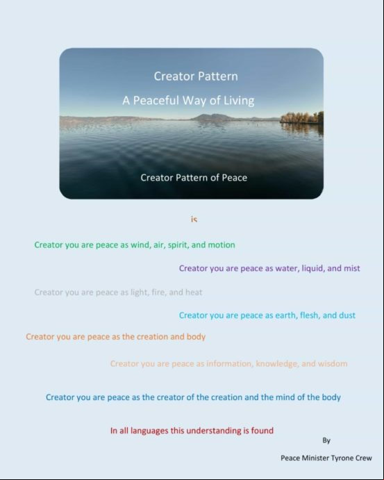Creator Pattern A Peaceful Way Of Living (ebook)