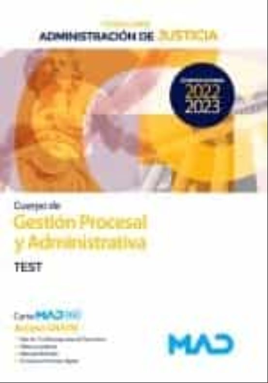 CUERPO DE GESTION PROCESAL Y ISTRATIVA, TURNO LIBRE. TEST CUERPO DE GESTION PROCESAL Y ISTRATIVA, TURNO LIBRE. TEST