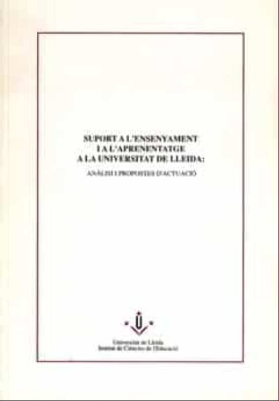 A Lensenyament I A Laprenentatge A La Universitat De Lleida. (e A Lensenyament I A Laprenentatge A La Universitat De Lleida. (e