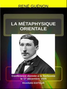 La Métaphysique Orientale (ebook)