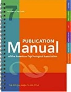 Publication Manual Of The American Psychological Association 7th