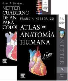 Lote Hansen - Netter (netter. Cuaderno De Anatomía Para Colorear + Atl