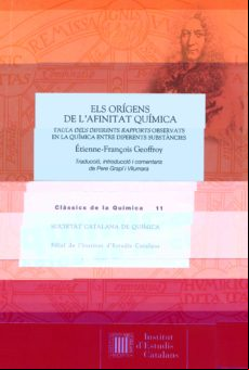 ELS ORÍGENS DE L AFINITAT QUÍMICA : TAULA DELS DIFERENTS RAPPORTS OBSERVATS EN LA QUÍMICA ENTRE DIFERENTS SUBSTÀNCIES