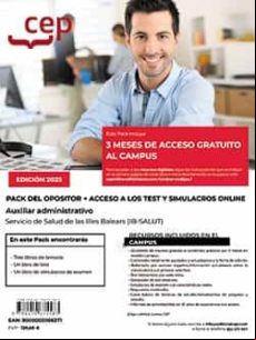 PACK DEL OPOSITOR. AUXILIAR ISTRATIVO. SERVICIO DE SALUD DE LAS ILLES BALEARS (IB-SALUT)