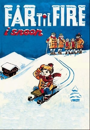 Far til fire i sneen