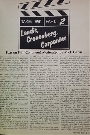 Take One: Fear on Film