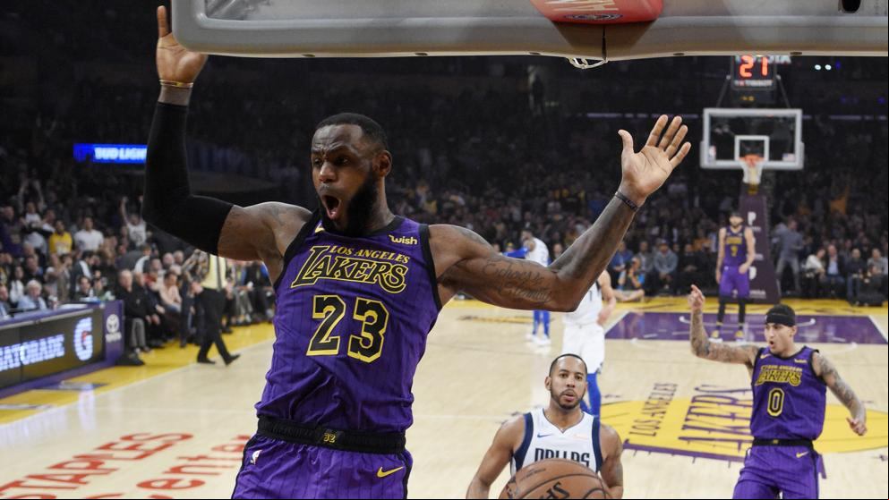 Los Lakers de Lebron James frenan a Doncic