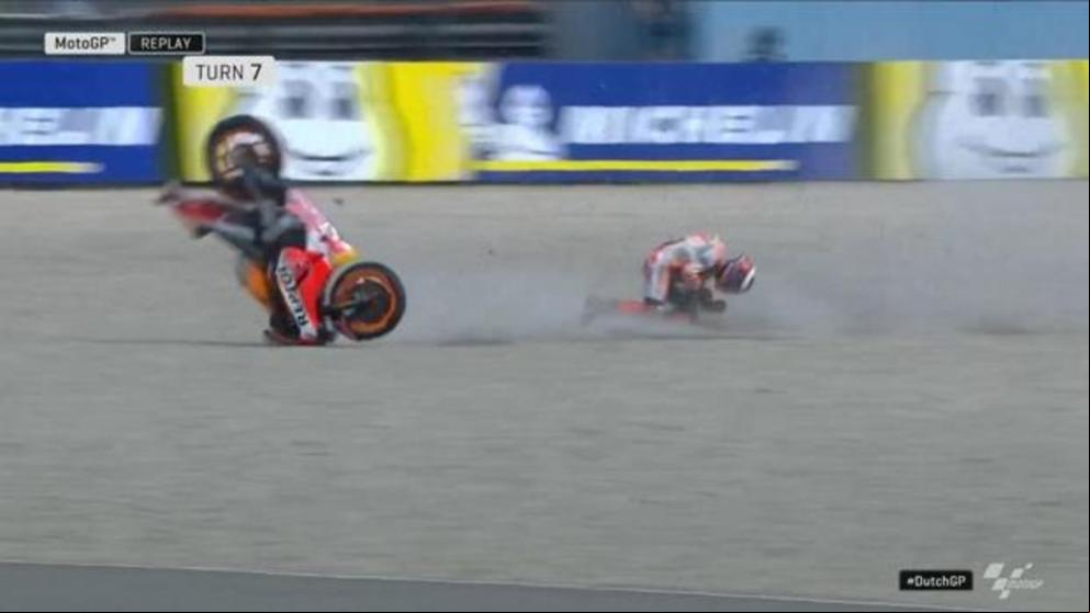 Jorge Lorenzo, trasladado a un hospital tras una dura caída en Assen