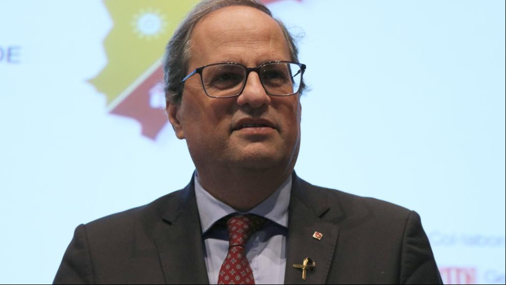Torra pide recusar al juez que le procesa por no retirar el lazo amarillo del Palau
