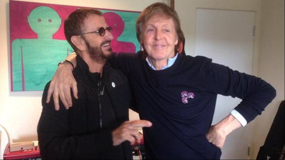 Paul McCartney y Ringo Starr se reúnen para grabar una canción de John Lennon